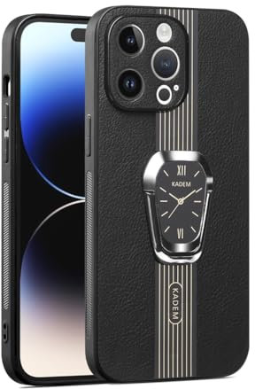 Wnddle Case for iPhone 11 Pro, Protective Phone Case with Invisible Ring Holder, TPU+PC Slim Stylish Bumper Case, Shock-Absorbent, Lightweight, Black