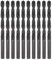 sourcing map Lot de 10 forets hélicoïdaux en acier rapide avec revêtement en nitrure (HSS) 4241 de 6,8 mm pour acier inoxydable, cuivre, alliage d'aluminium, métal, bois, plastique, noir