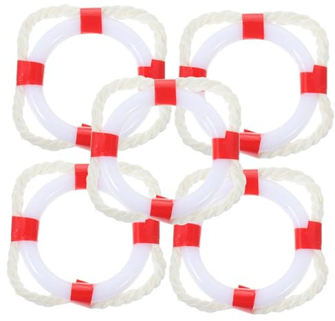 CIYODO 15 STK Mini-Rettungsring spaß plastikenten Dekoration für Rettungsschwimmer Wohndekoration im mediterranen Stil Feenfiguren schwimmboje Rettungsringschmuck Miniatur-Hausornament