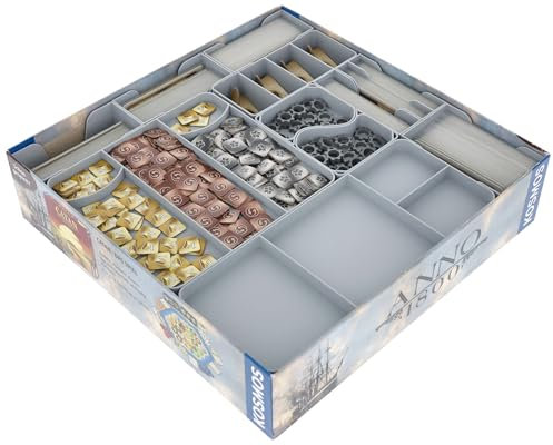 Feldherr Organizer kompatibel mit Anno 1800 + Die Erweiterung - Insert für die Grundspielbox - Leichteres Sortieren - Schnellerer Spielaufbau - Besseres Spielerlebnis
