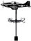 SUPERDANT Girouette en Fer pour Avion de Chasse Girouette en Métal Noir Direction du Vent Décoration de Jardin pour Indicateurs de Toit Girouettes Décoration de Patio de Jardin