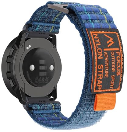 DINGK Cinturino di ricambio per Suunto Vertical Traspirante Rugged Nylon Sports Cinturino di ricambio per uomo e donna, compatibile con Suunto Vertical (da 145 mm a 190 mm, nero)