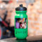 Wanapix | Personalisierte Fahrrad-Trinkflasche | Grün | Fahrradflasche mit Ihrem Foto oder Namen | Fassungsvermögen 620 ml | BPA-frei | Dreiecke + 2 Fotos