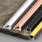 Raouoae Bandes De Carrelage Longues 125cm X 2 Pièces – Profilé Carré pour Carreaux Céramique, Sols Et Murs, Épaisseur 8mm, 10,2mm, 12,2mm, 15mm, Bords Décoratifs, Couverture De Carrelage(Gold,10.2mm)