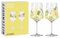 RITZENHOFF 6041006 Limoncello-Glas 500 ml - 2er-Set - Serie Sommertau - 2 Stück für Aperitif, Zitronen-Motiv bunt- Made in Germany