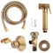 Kit spruzzatore manuale in ottone vintage per bidet con tubo di supporto, design retrò di alta qualità per un'esperienza di lusso in bagno