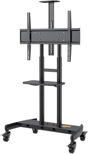 EPANO LXXW Mobile TV Stand Height Adjustable TV Floor Stand - Mobile Tv Cart With Wheels Mobile TV Stand, TV Mount For 50-90in, Steel Frame TV Stand on Wheels