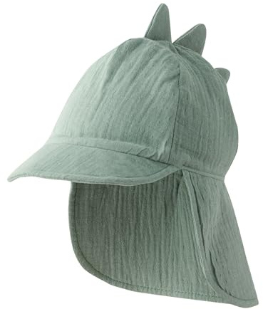 NEXT Baby Jungen Baby Legionärshut aus 100% Baumwolle Green Dinosaur 18 Monate