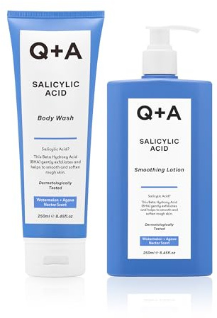 Gel douche à l'acide salicylique et lotion lissante à l'acide salicylique