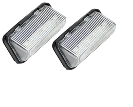 Yurefax 2Pcs White License Plate Light Number Lamp, for Toyota, Prius Alphard Vellfire Avalon, for Corolla, for RAV4 Number Plate Light
