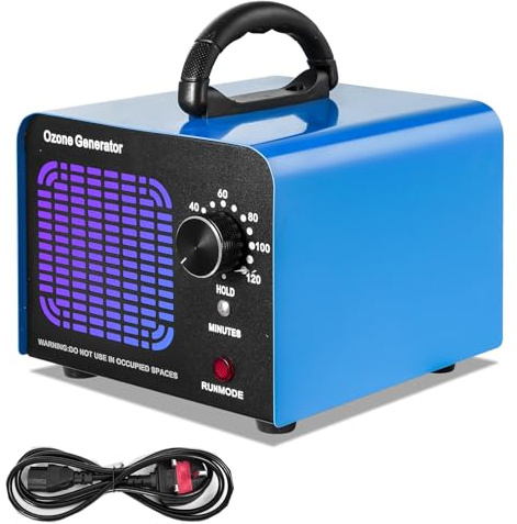 wowspeed Ozone Generator, 60000 mg/h High Capacity Ozone Machine, Negative Ion Air Purifier with Timer, Air Purifying and Deodorizer Machine for 20-200㎡ Room, Ozone Odor Eliminator for Car, Pet, Room