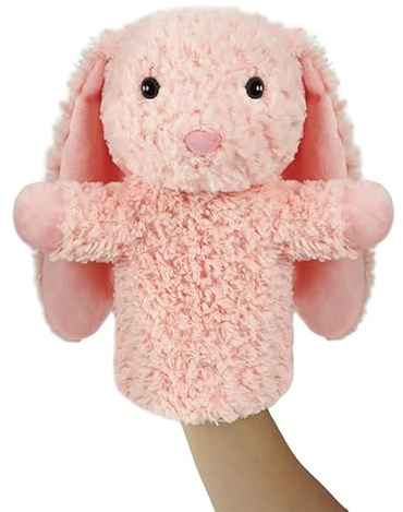 LXYJOYIN Tierhandpuppen-Spielzeug für Kinder, Freunde im Tiergarten, Rollenspiel, interaktives Frühfördergeschenk, Geburtstagsgeschenk-Kaninchen