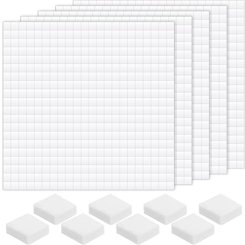 Cobee 2000 Stück 3D Klebepunkte Doppelseitig, Schaumstoff Doppelseitige Klebepads Schaumstoff Punkt Aufkleber Für Scrapbook Party Hochzeit DIY Kunst Bürobedarf (5 * 5 * 3mm)