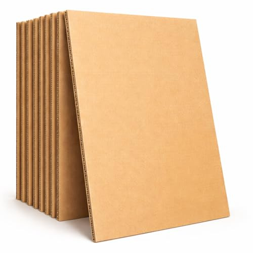 Imballaggi Point Lot de 10 feuilles en carton ondulé solide pour cadres, fabricants de cadres et artisans - Taille 70 × 100 cm