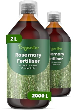 Fertilizzante Liquido Per Rosmarino - 2x1L - NPK 2-1-8 | Concime Per Crescita Rigogliosa E Foglie Aromatiche - Rafforza Radici E Vitalità - Organifer