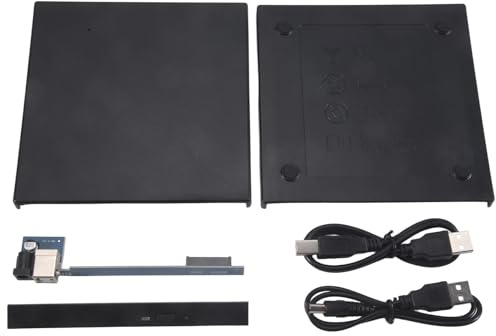 Lobamop 12,7 Mm Externes DVD GehäUse USB 2.0 Externes DVD/CD-ROM GehäUse für Laptop Desktop PC Optisches Laufwerk SATA zu SATA