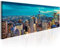 decomonkey Bilder New York Skyline 150x50 cm XXL 1 Teilig Leinwandbilder Bild auf Leinwand Vlies Wandbild Kunstdruck Wanddeko Wand Wohnzimmer Wanddekoration Deko Stadt City Architektur