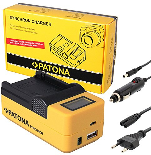 Nahas-Shop PATONA Synchron USB Ladegerät für Akku LI-50B LI-90B D-Li92