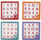 Unique Party Supplies 84765 Partygeschenke - Zahlen-Schiebepuzzle - 4er-Pack