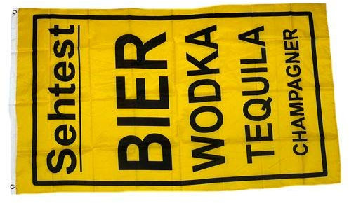 Fahne/Flagge Sehtest Bier Wodka 90 x 150 cm