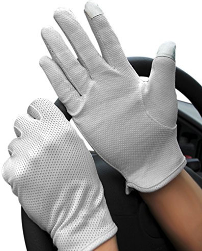 FakeFace Sonnenschutz Fahrradhandschuh Touchscreen Sport Handschuhe Herren Damen Laufhandschuhe Elastisch Gloves Motorrad Fahrrad Camping Wandern Outdoor Schwarz Sommer Frühling Herbst