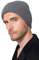 Style & Republic Herren Beanie aus 100% Kaschmir | edle Männer-Mütze aus feinstem Cashmere | Bundumfang 56cm (Grau Melange)