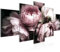 Runa Art Roses De Fleurs Tableau Murale Impression sur Toile Intissee 5 parties Ancien Noir coloré Chambre Salle 039153a
