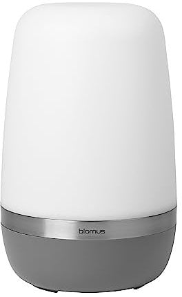 blomus | LED Outdoor Leuchte -Spirit- | Akku Tischlampe für Außen | Warm Gray | Größe XL Ø21 x 35 cm | IP44 | zwei Helligkeitsstufen