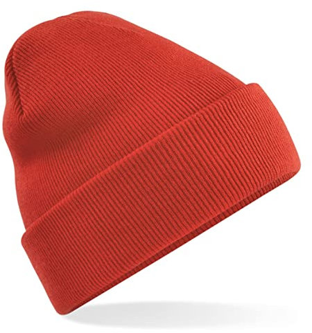 Beechfield B45 Original Cuffed Beanie - Fire Red