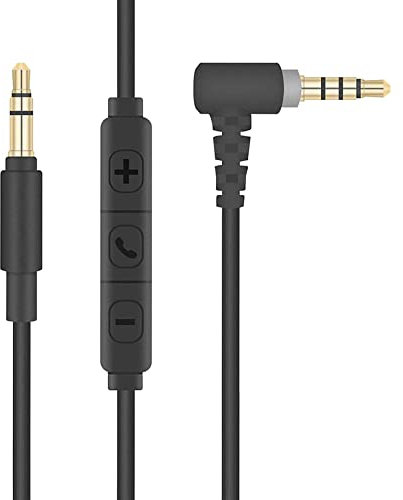 Toxaoii Kopfhörer Ersatz Audio Kabel mit Mikrofon Kompatibel mit Sony WH-1000XM3 WH-1000XM4 WH-H900N WH-H800 MDR -10R MDR-1A MDR-1000X MDR-100ABN WH-CH700N MDR-ZX770BN MDR-100ABN Kopfhörer(1.2m)
