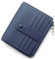 REETEE Porte Carte de Crédit Cuir Véritable Homme Femme RFID Blocage Portefeuille Cuir Petit Porte Carte Slim avec Poche à Monnaie, Porte Feuille avec 14 Emplacements et Petit Porte Monnaie (Bleu)