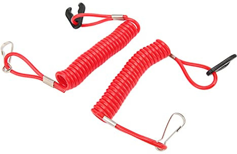 Headerbs Motor-Sicherheitsleine, 2 STÜCKE Marine-Außenbord-Notausschalter Sicherheitsleine Notabschaltschnur 150 Cm/59 Zoll