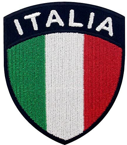 Italien-Schild-Flagge Bestickter Aufnäher mit Haken- und Flauschbänder