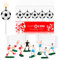 Herdear 15 Pcs Football Cake Decorations Set Include 5 Pcs Candles and 10 Pcs Figures Football Player Topper for Boy Girls Men Soccer Themed Birthday Party Cake Decorations Supplies