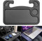 Auto Volante Scrivania Supporto Portatile da Tavolo 43 * 29cm Auto Volante Vassoio Multifunzionale Portatile Tavolo,Adatto Alla Maggior Parte dei Volanti (Nero)