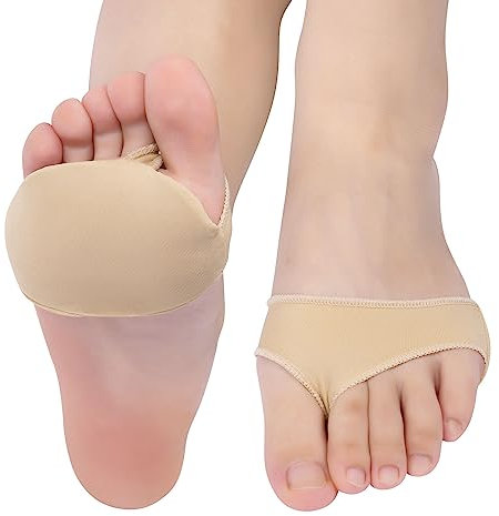 LOPHE Almohadillas para Pies Tacones, Almohadilla Metatarsal de Tela Suave, Plantillas Tacones Altos Invisibled para Prevención del Dolor, Almohadilla Plantar para Pies Ampollas y Dolor en el Antepié