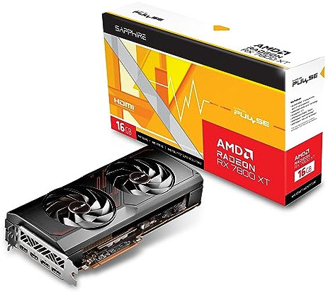 Sapphire 11330-02-20G Pulse Carte graphique de jeu AMD Radeon RX 7800 XT avec 16 Go GDDR6, AMD RDNA 3