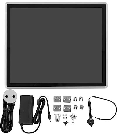 Fyearfly Ordinateur à Panneau De 17, Ordinateur Tactile Industriel 17 Pouces 4:3 TFT LCD écran Tactile Capacitif Panneau Intégré Système De Moniteur PC 100-240 V(UE)