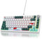 SOLIDEE Tastiera Meccanica Sostituibile a Caldo cablata al 75%,retroilluminazione RGB con interruttore rosso,TKL a 82 tasti,tastiera compatta NKRO con manopola di controllo del volume(82 Forest)