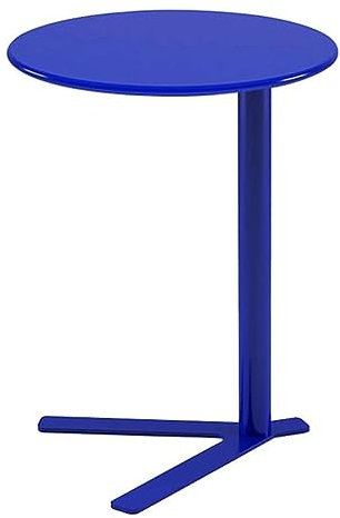 KARFRI Luxuriöser Beistelltisch aus Metall, kreativer C-förmiger Tabletttisch, runder Mitteltisch, moderner Couchtisch, Kleiner Nachttisch (G)