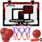 Mini Panier de Basket, Panier Basket Enfant, Panier de Basket Mural Bureau avec Tableau d'affichage électronique et 4 Ballons, Panier de Basket Interieur Exterieur, Cadeau pour Garçons Filles