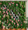 JOOCAR Garden Shower Curtain, Rustic Decor Rosemary Roses Flower on Fence, Waterproof Cloth Fabric Bathroom Decor Set with Hooks, 180x200cm