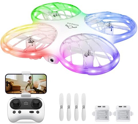 Ameta Morpho Drone for Kids with Camera 1080P HD, FPV Mini Drones for Beginners with STEM Module/ 32 RGB Light/Circle Fly/ 3D Flip/ 18min Flight Time/Lost Buzzer, Cool Toys Gifts, Under 250g