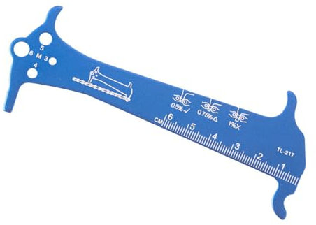 ZEPFJHE Rennrad-Kettenlehre, Messlineal, tragbar, Fahrräder, Kettenverschleißanzeiger, Checker, Rennrad, Kettenreparaturwerkzeug