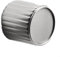 Puupaa Minimalist Door Handle Lock Silent Magnetic Wooden Door Knob Interior Bedroom Privacy Lock Set with Concealed Keyhole for Home Office(Silver)