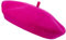Gadgets Mafia Berretto da donna, berretto francese, in lana, tinta unita, vintage, classico, per inverno, autunno, da donna, morbido, caldo, per attività all'aperto, unisex, Rosa acceso, Taglia unica
