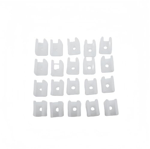 ONSSI Grapa Plástica Fijacion Para Montaje Tiras LED 220v de 10mm Anchura (Pack 20)