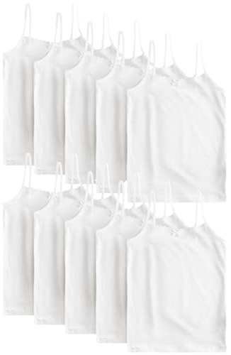 NEXT Mädchen Trägertops mit elastischen Trägern, 10er-Pack