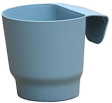 XuQiZZpp FlowersPlants - Maceta colgante semicircular para colgar en la pared, para exteriores, para valla de balcón