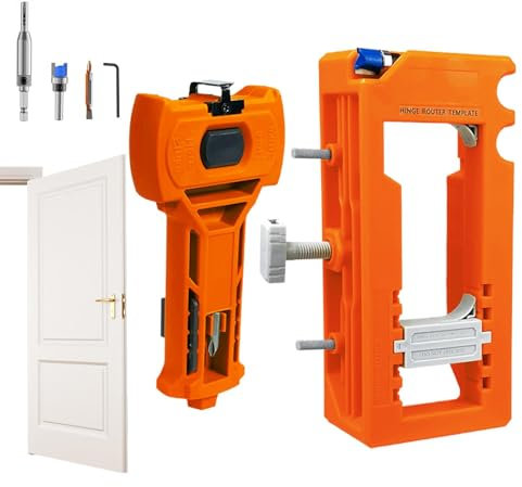 Zuasdvnk Door Router Jig | Latch Installation Kit for Carpenter | Door Hinge Installation Router Template Jig Fits for Home Maintenance